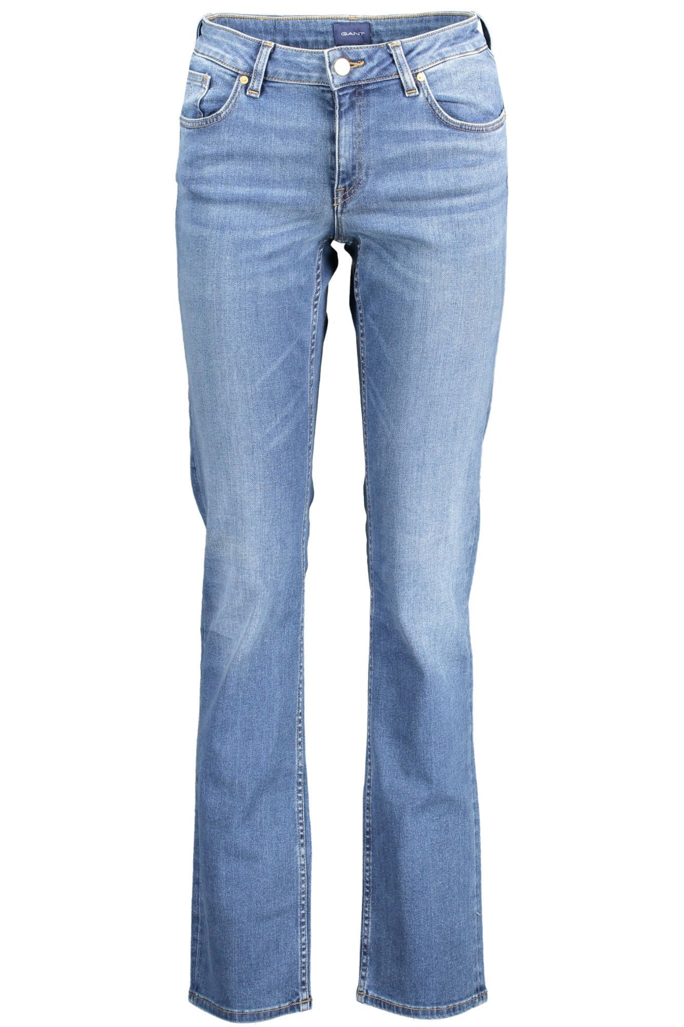 Blue Cotton Women Jeans - GlamHub Luxury and Icon Brand Clothing