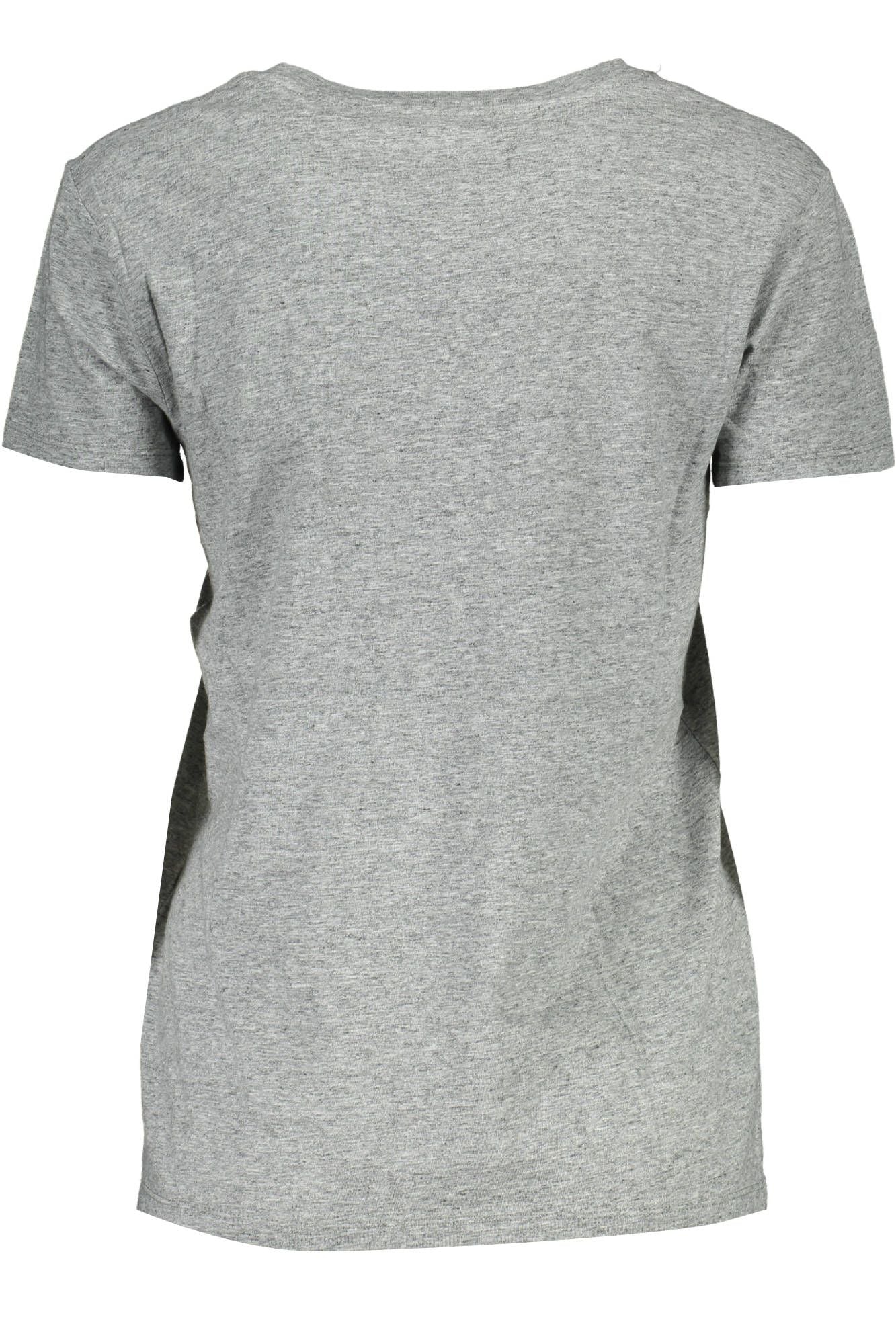 Gray Cotton Women T-Shirt - GLAMHUB BOUTIQUE 