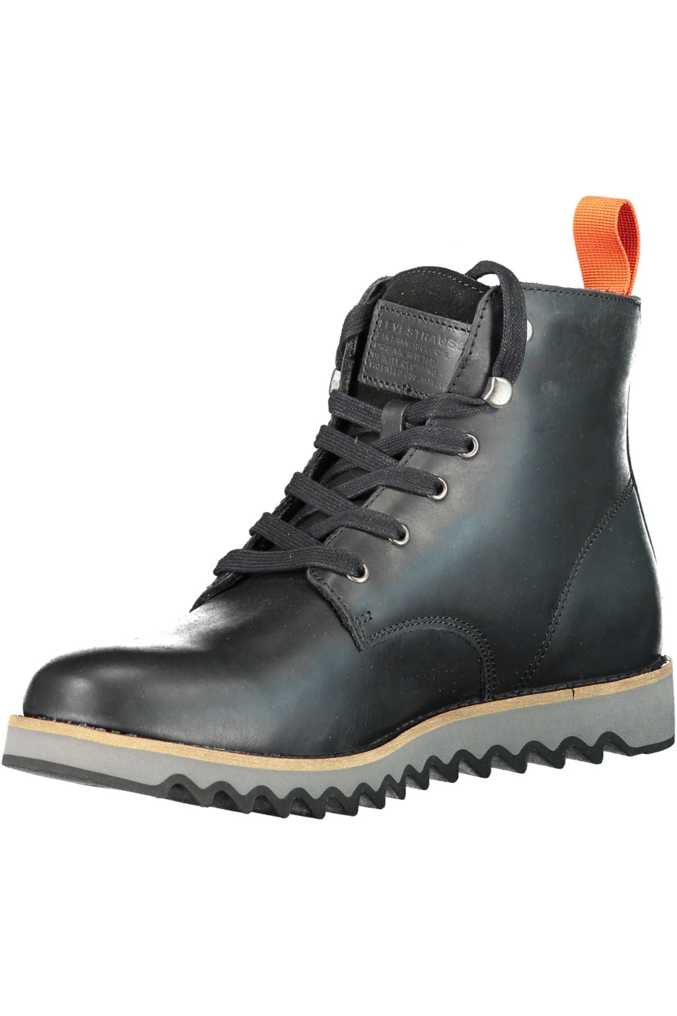 Black Leather Men Boot - GlamHub Luxury and Icon Brand Clothing