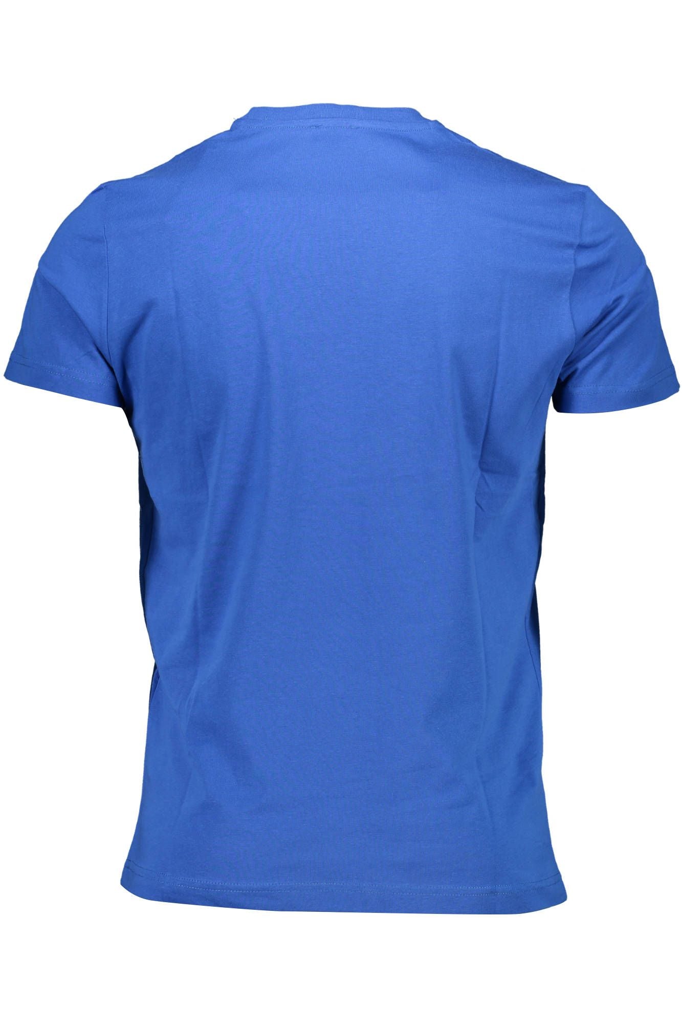 Blue Cotton Men T-Shirt - GLAMHUB BOUTIQUE 