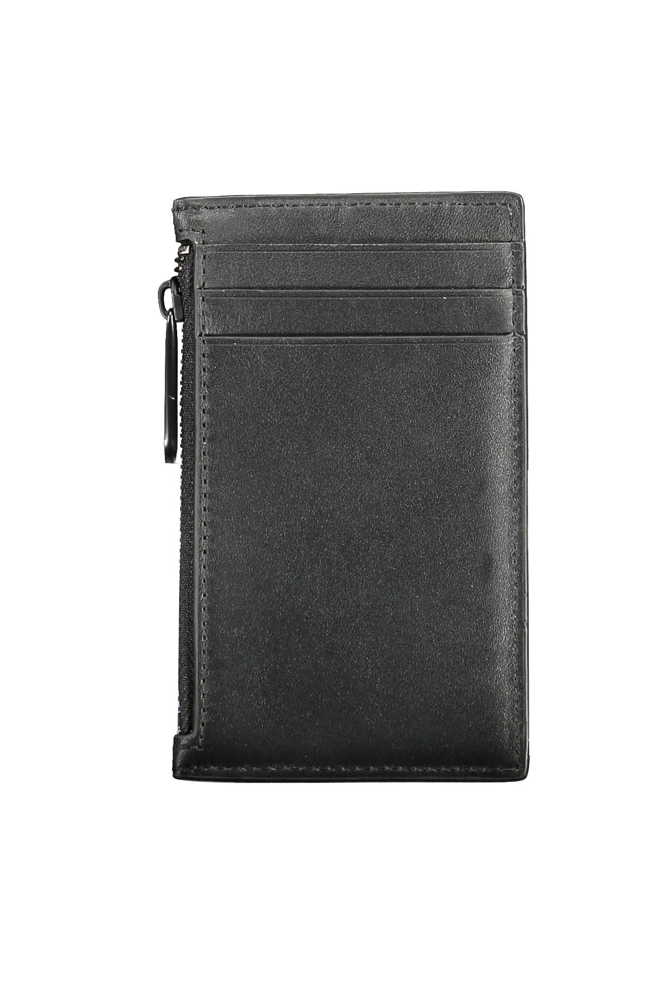 Black Leather Men Wallet - GLAMHUB BOUTIQUE 