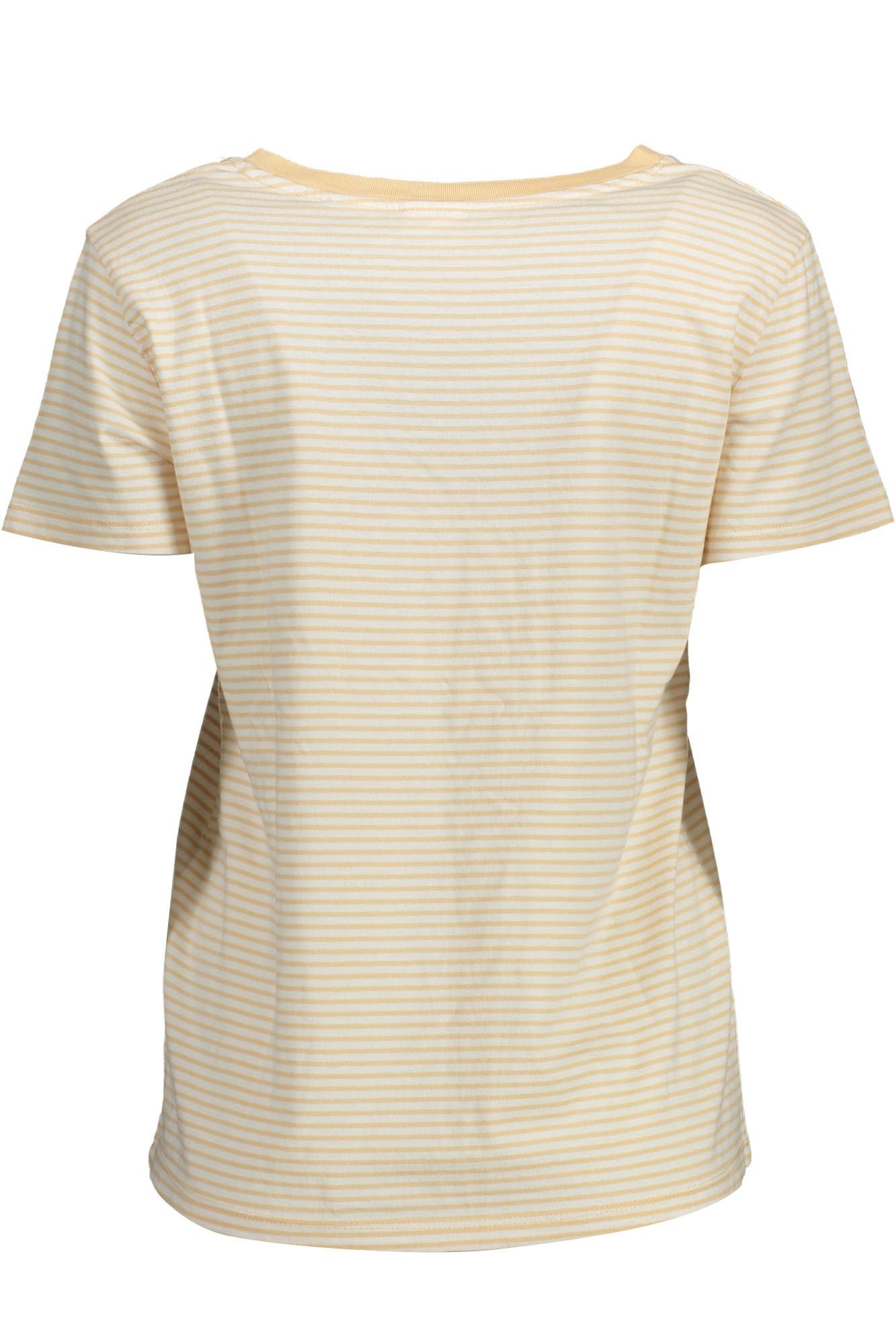 Beige Cotton Women T-Shirt - GLAMHUB BOUTIQUE 