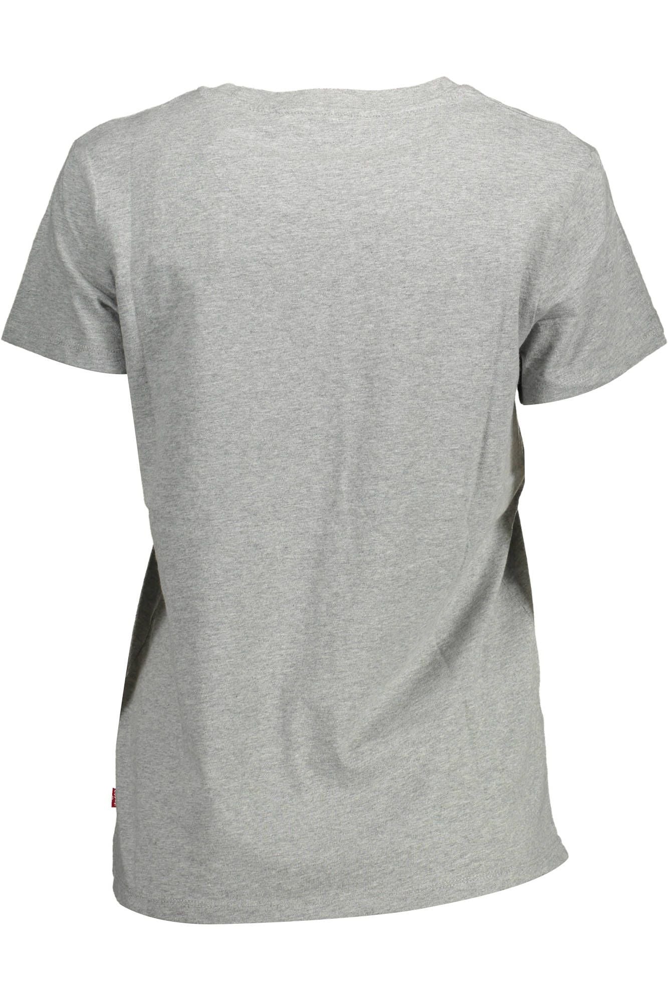 Gray Cotton Women T-Shirt - GLAMHUB BOUTIQUE 