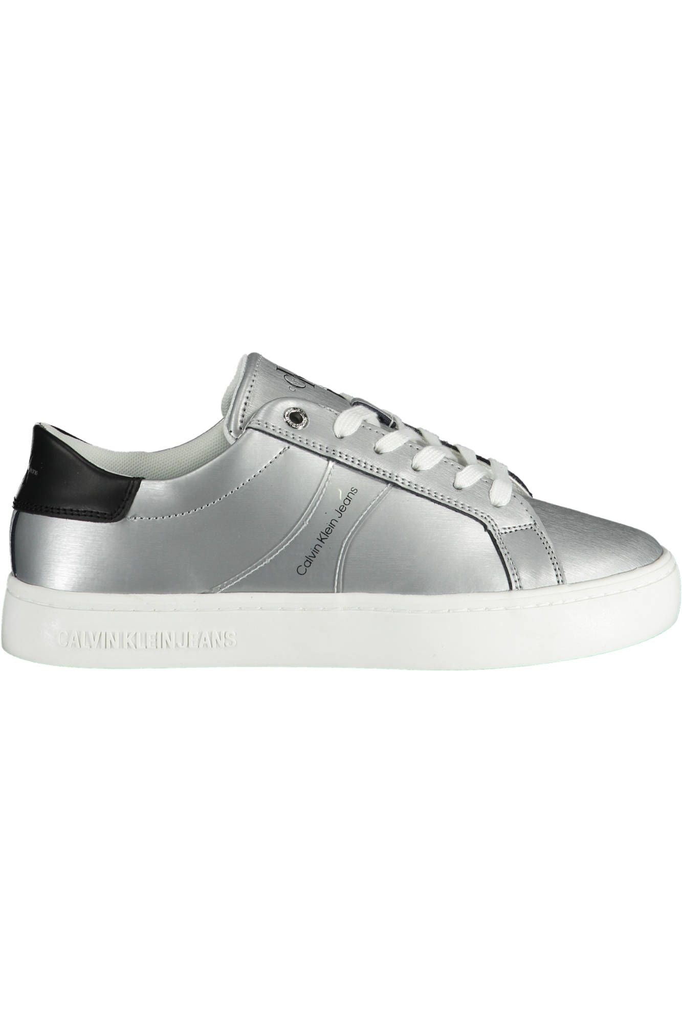 Silver Cotton Women Sneaker - GLAMHUB BOUTIQUE 