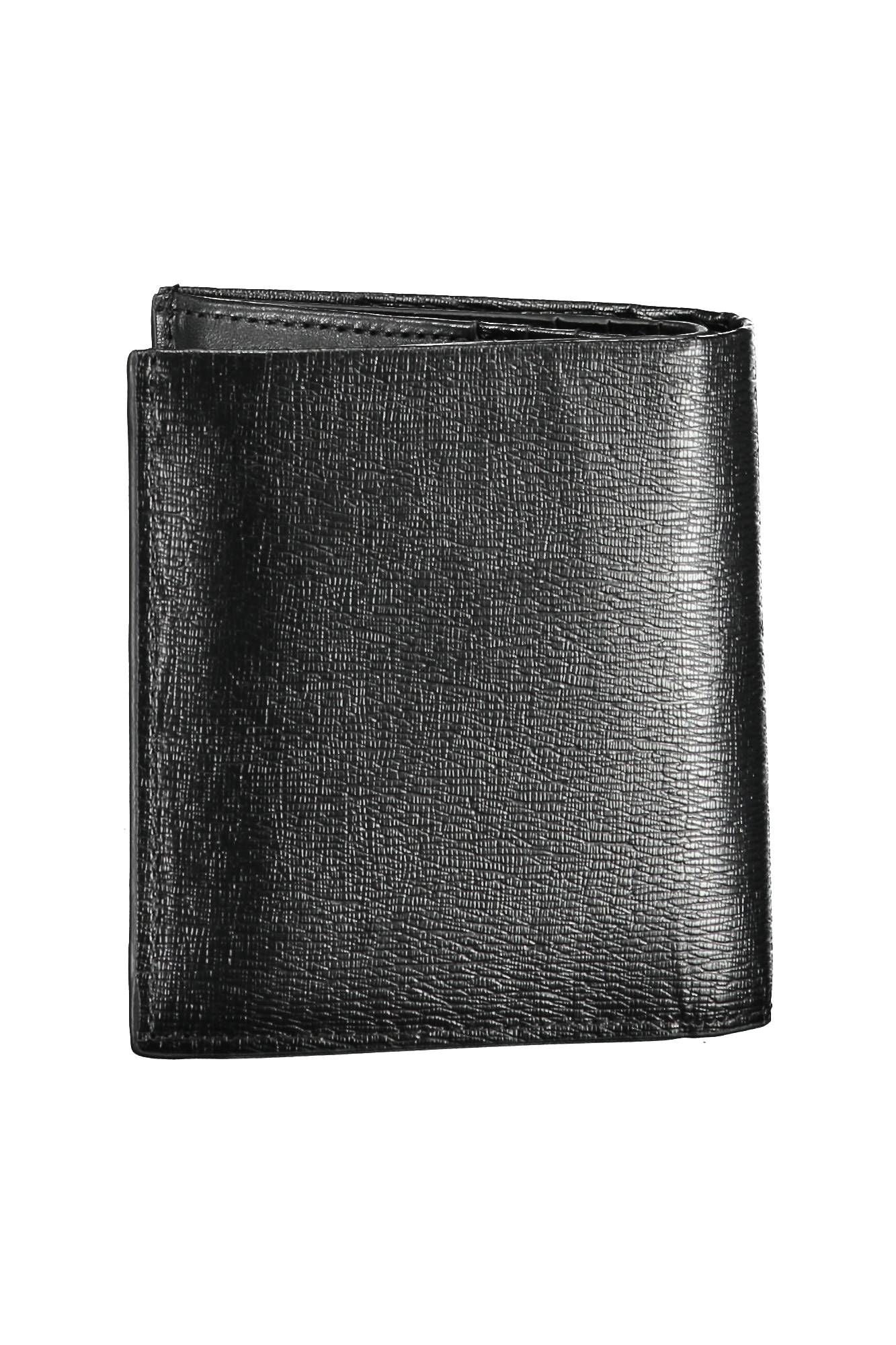 Black Leather Mens Wallet - GLAMHUB BOUTIQUE 