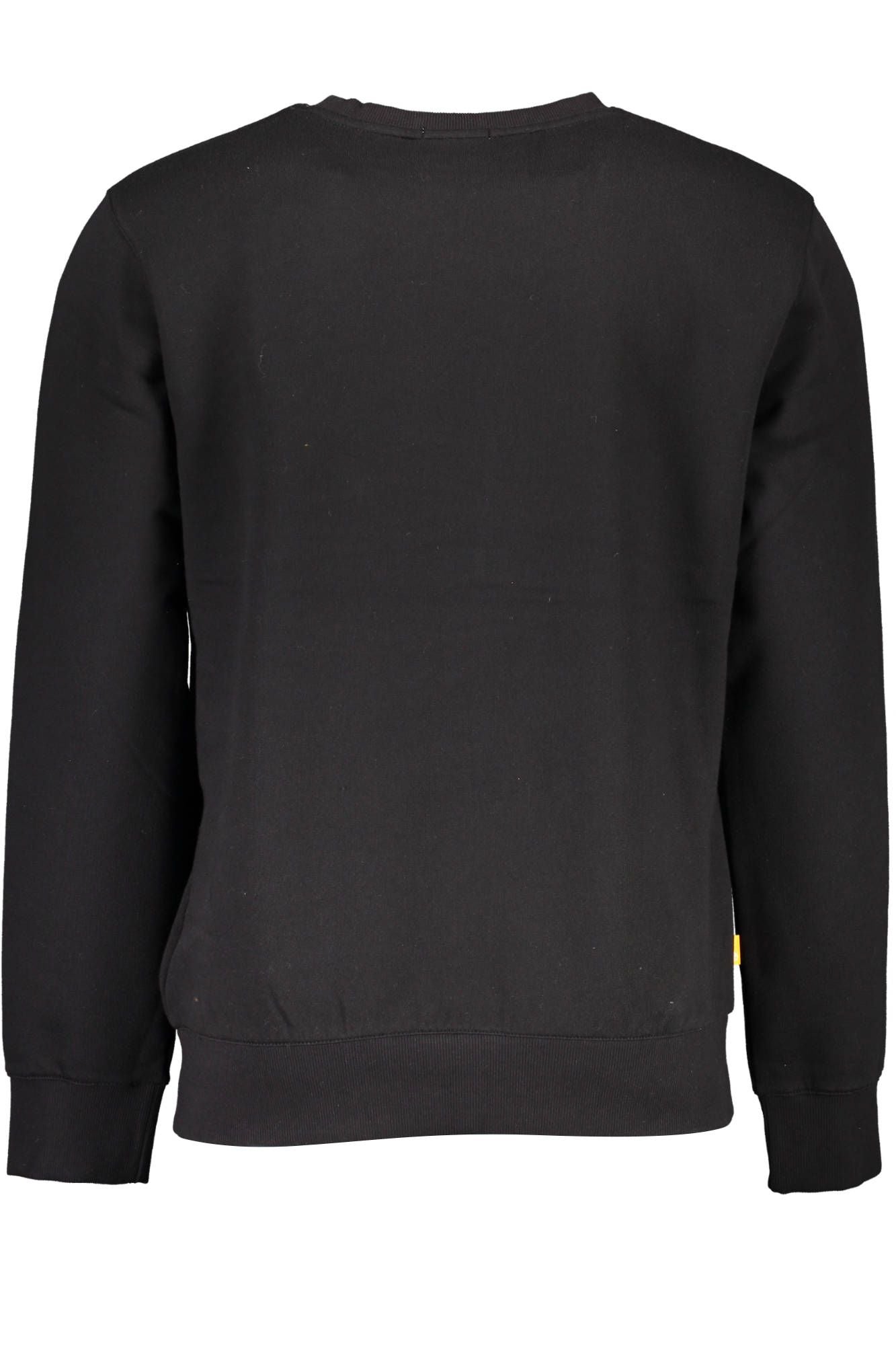 Black Cotton Men Sweater - GlamHub Luxury and Icon Brand Clothing