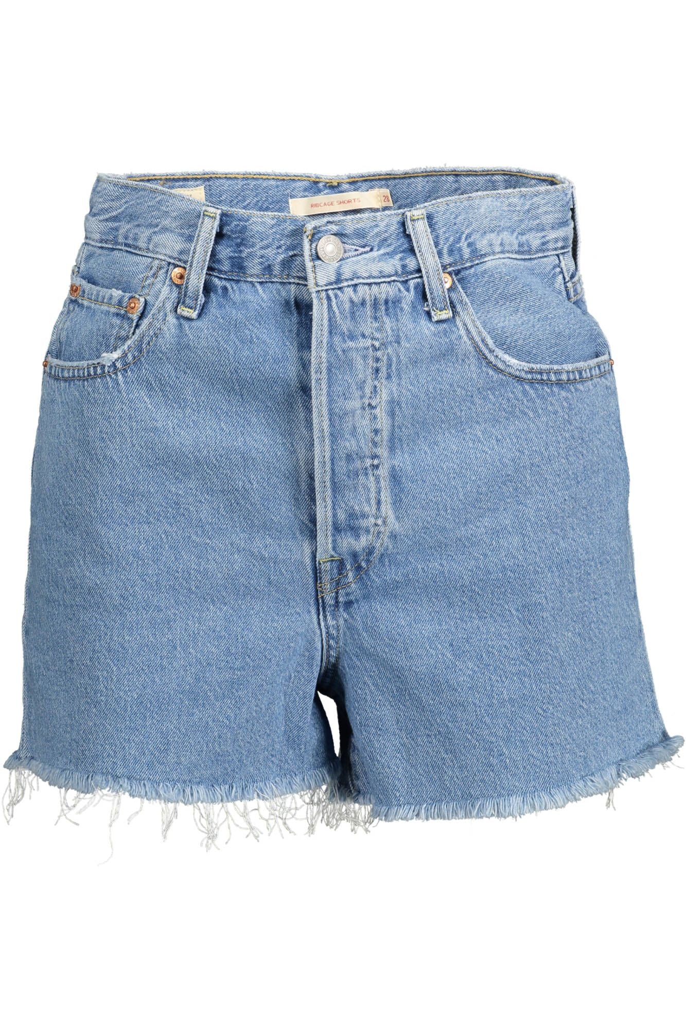 Light Blue Cotton Women Shorts - GLAMHUB BOUTIQUE 