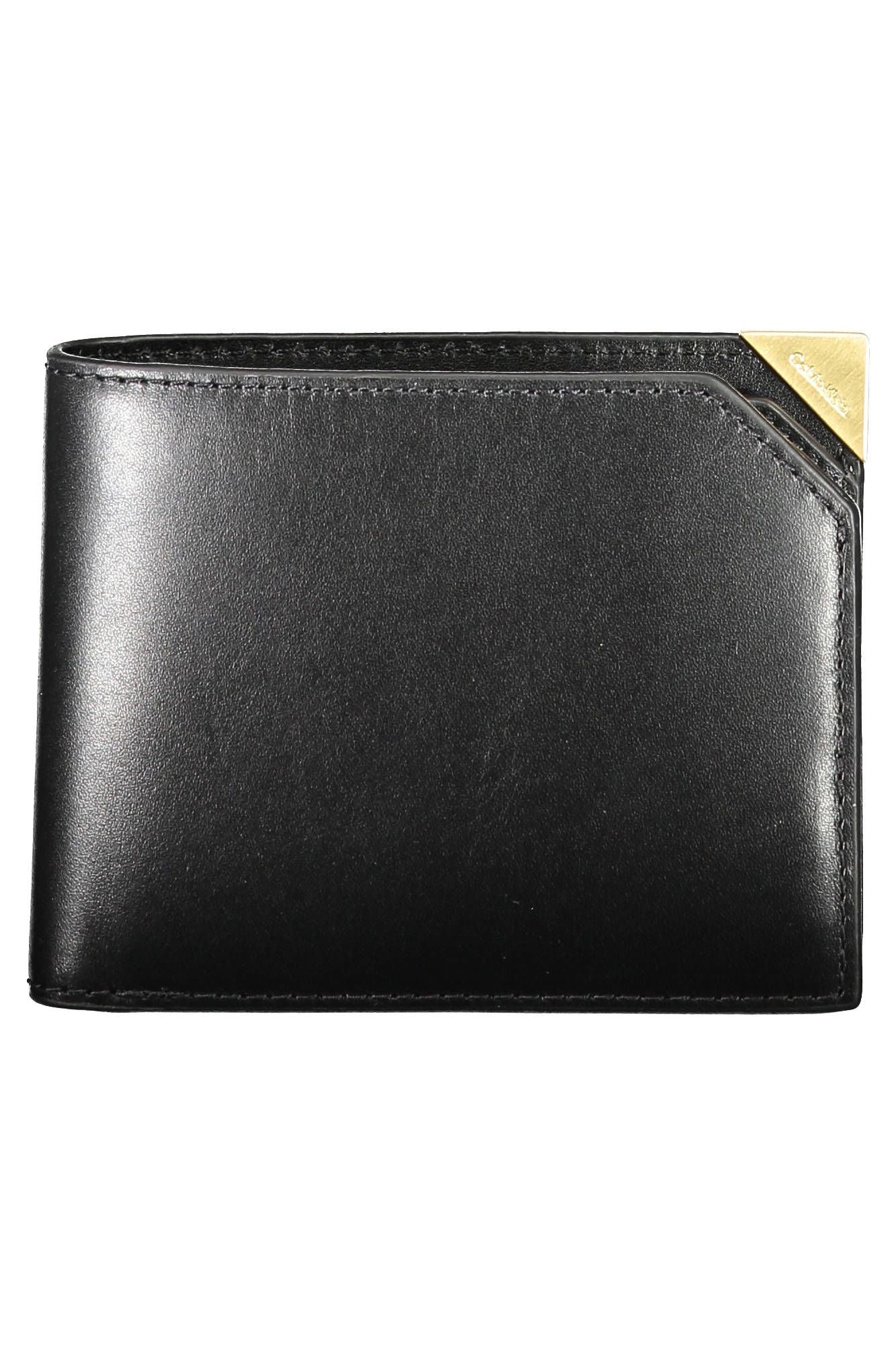 Black Leather Mens Wallet - GLAMHUB BOUTIQUE 