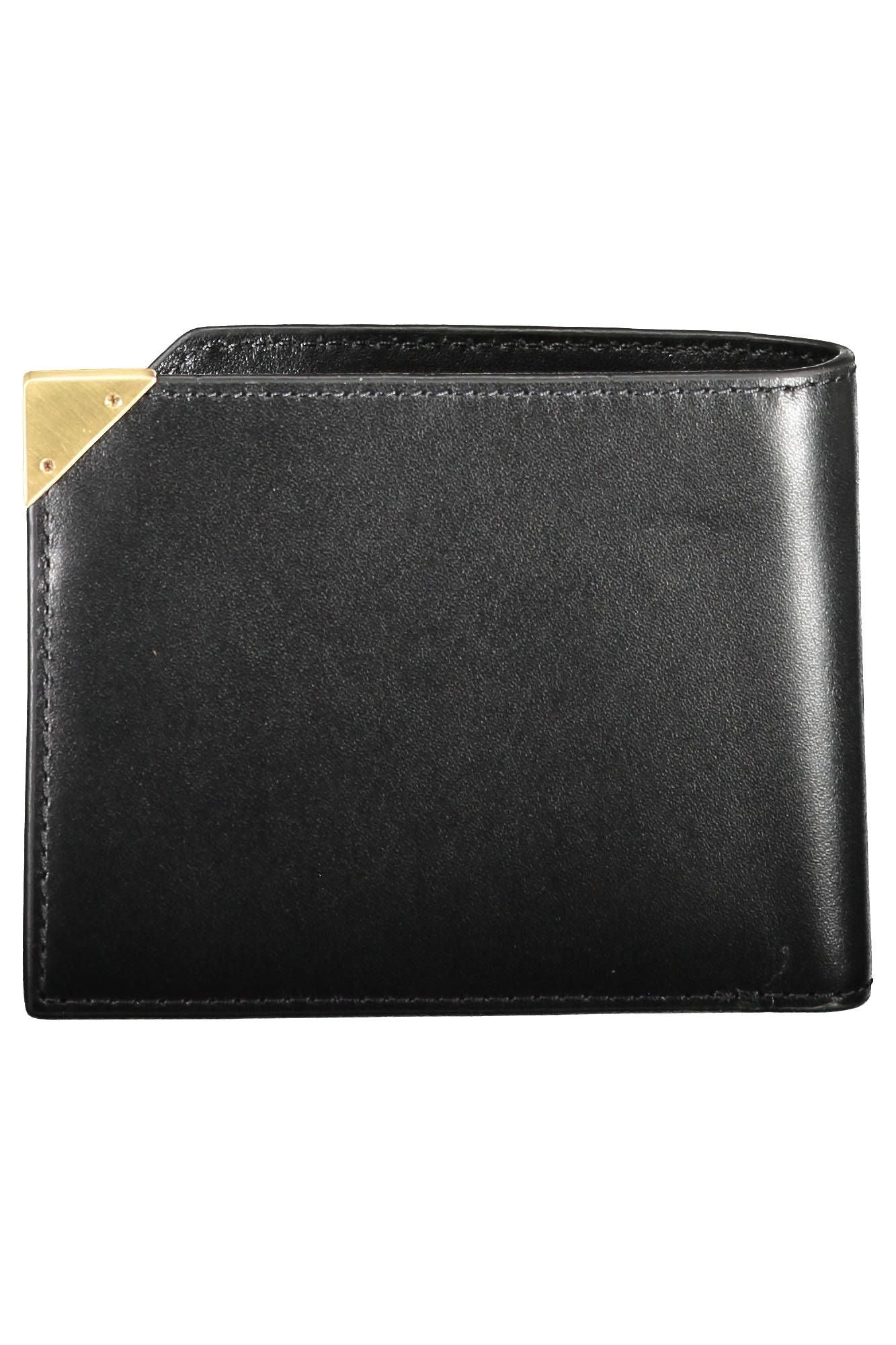 Black Leather Mens Wallet - GLAMHUB BOUTIQUE 