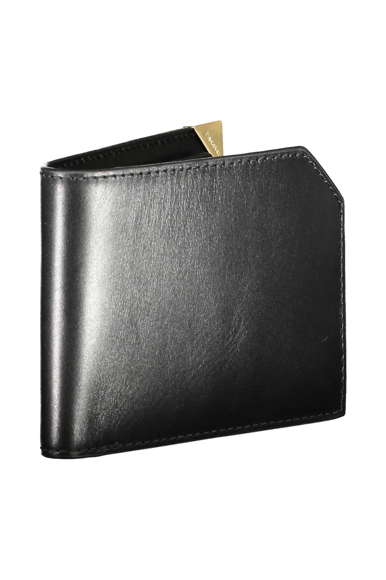 Black Leather Mens Wallet - GLAMHUB BOUTIQUE 