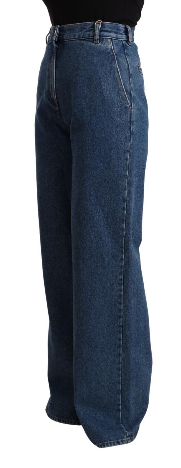 Chic High-Waist Boot Cut Denim - GlamHub Luxury and Icon Brand Clothing