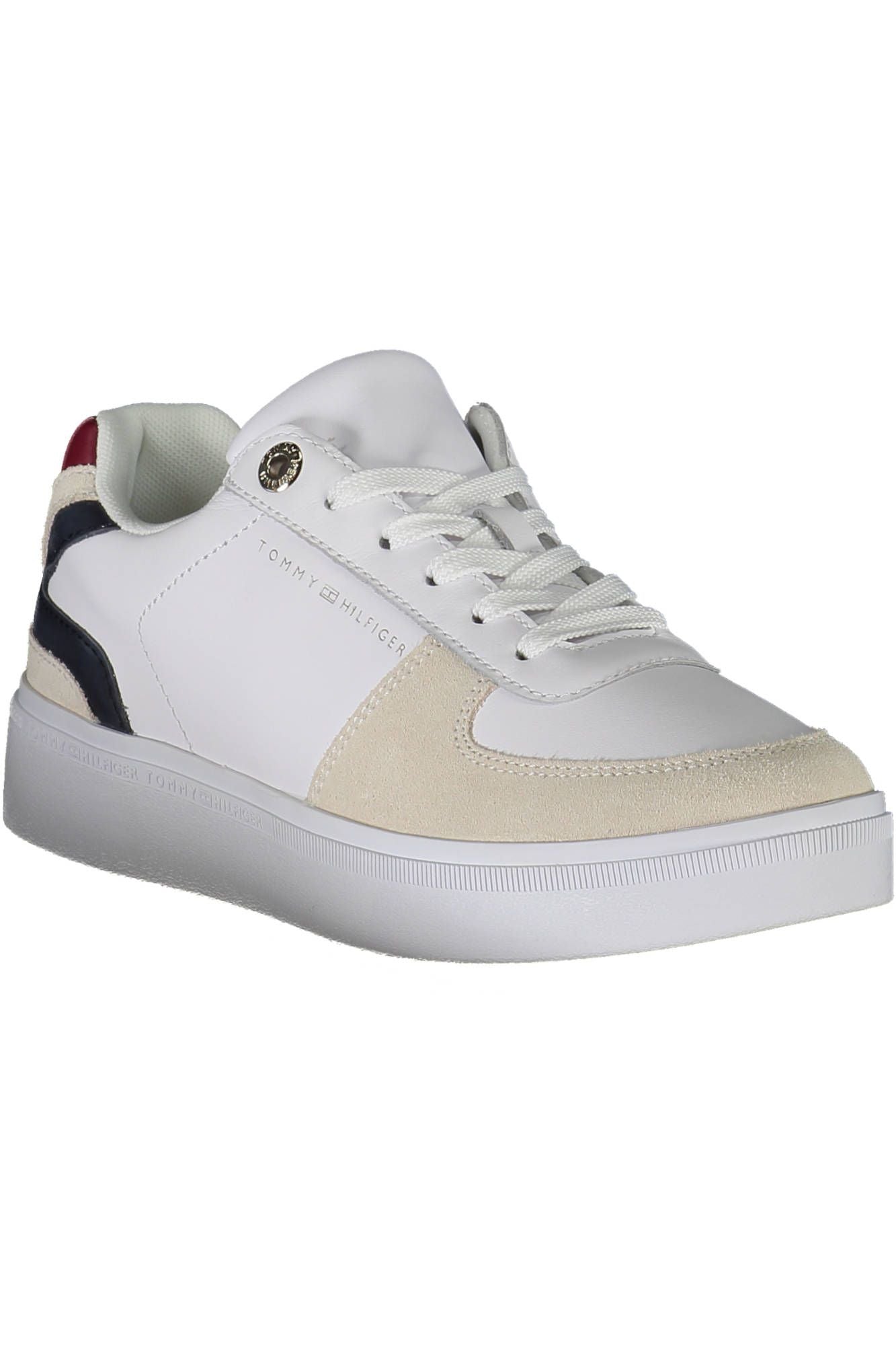 White Leather Women Sneaker - GLAMHUB BOUTIQUE 