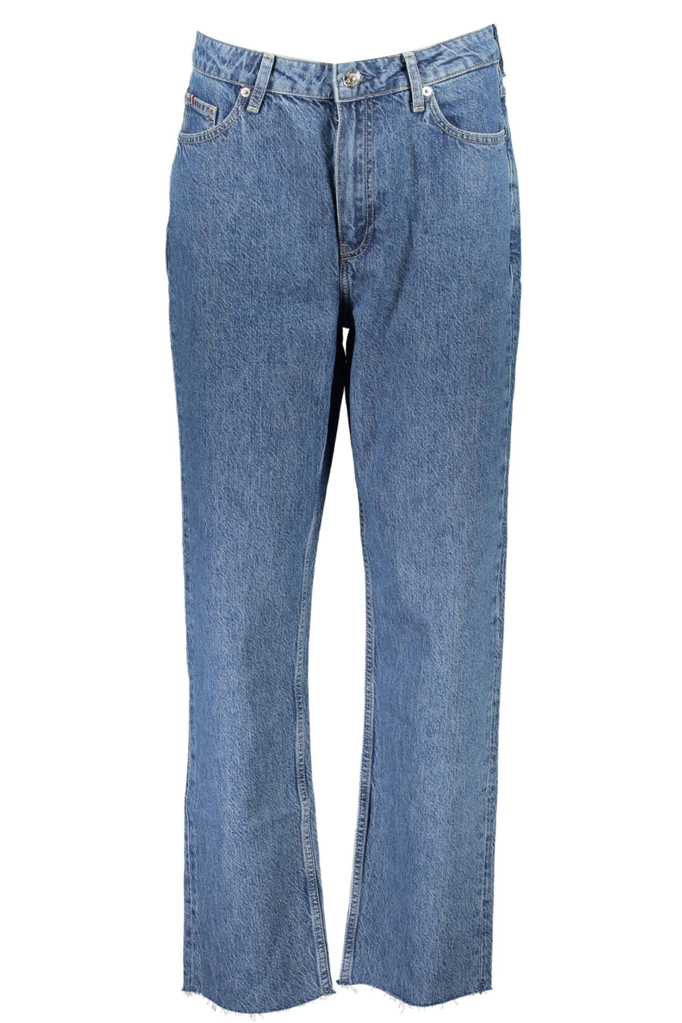 Blue Cotton Women Jeans - GLAMHUB BOUTIQUE 