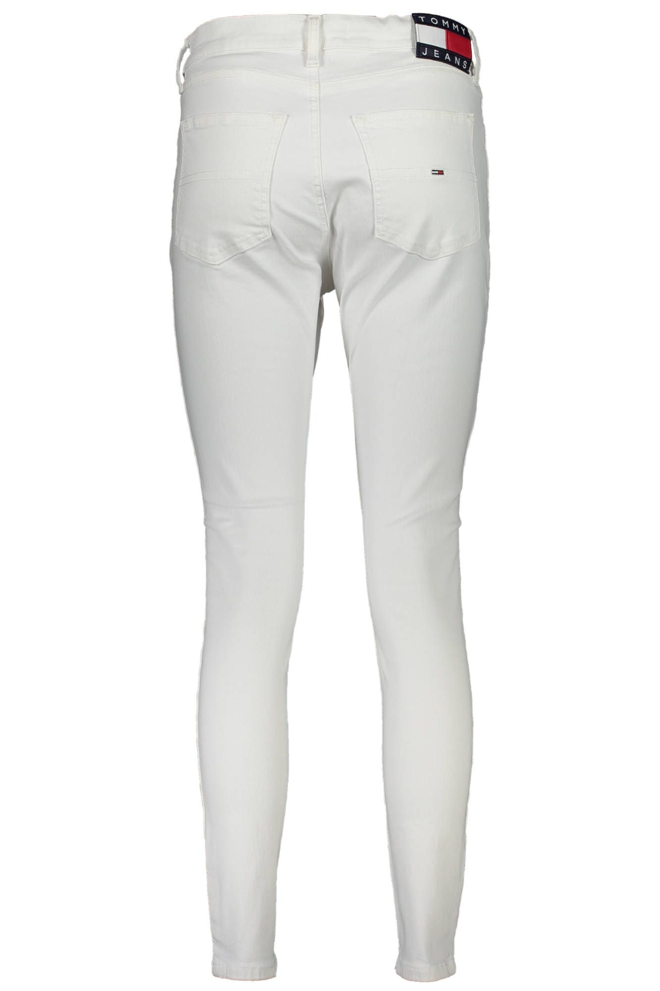 White Cotton Women Jeans - GLAMHUB BOUTIQUE 