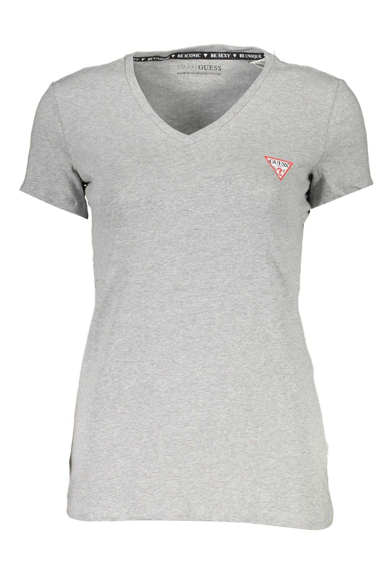 Gray Cotton Women T-Shirt - GLAMHUB BOUTIQUE 