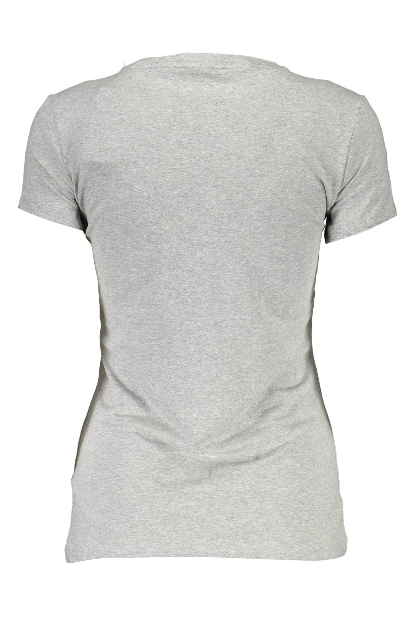 Gray Cotton Women T-Shirt - GLAMHUB BOUTIQUE 