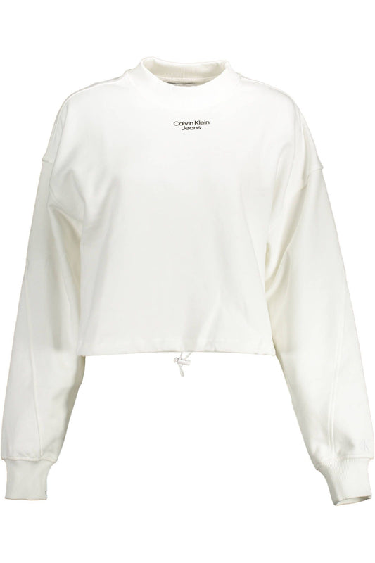 White Cotton Women Sweater - GLAMHUB BOUTIQUE 