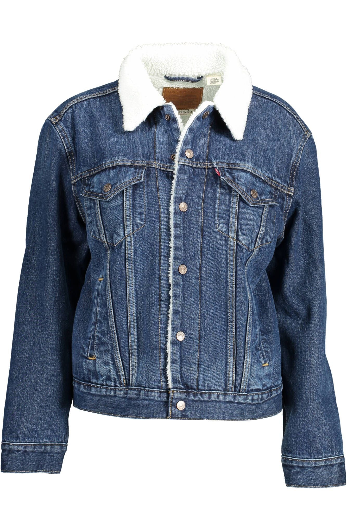 Blue Cotton Women Jacket - GLAMHUB BOUTIQUE 