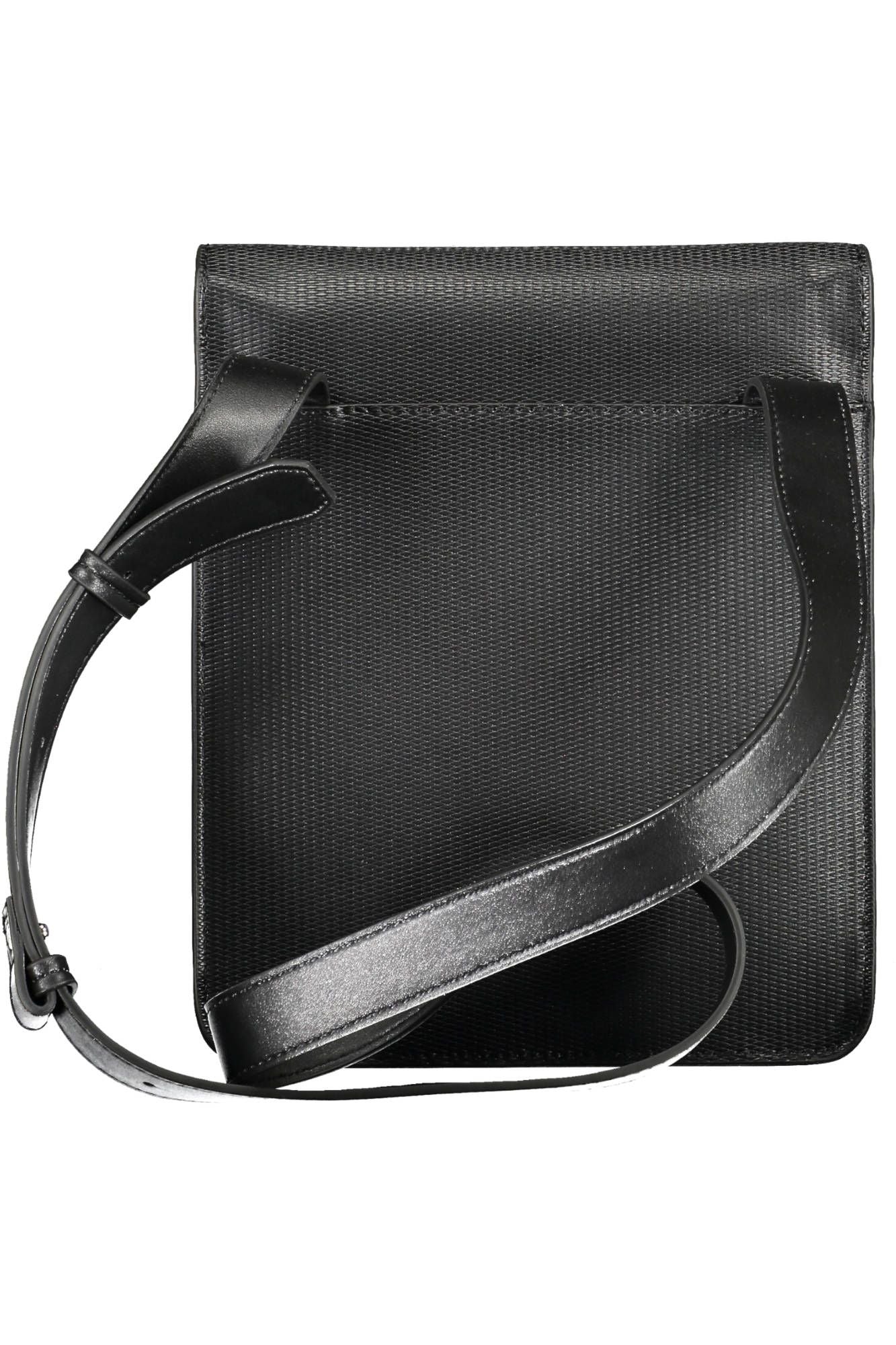 Black Polyester Men Shoulder Bag - GLAMHUB BOUTIQUE 