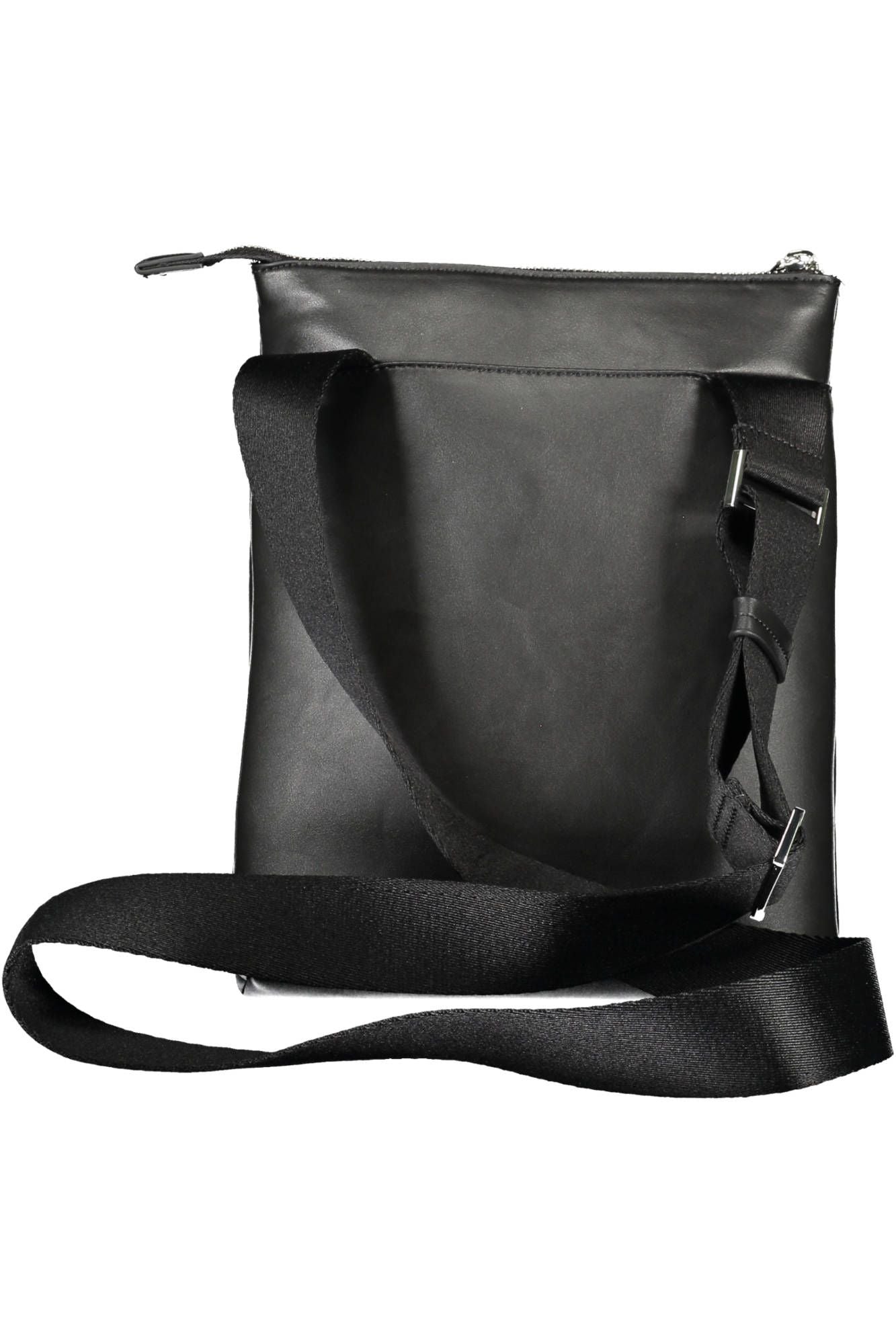 Black Polyester Men Shoulder Bag - GLAMHUB BOUTIQUE 