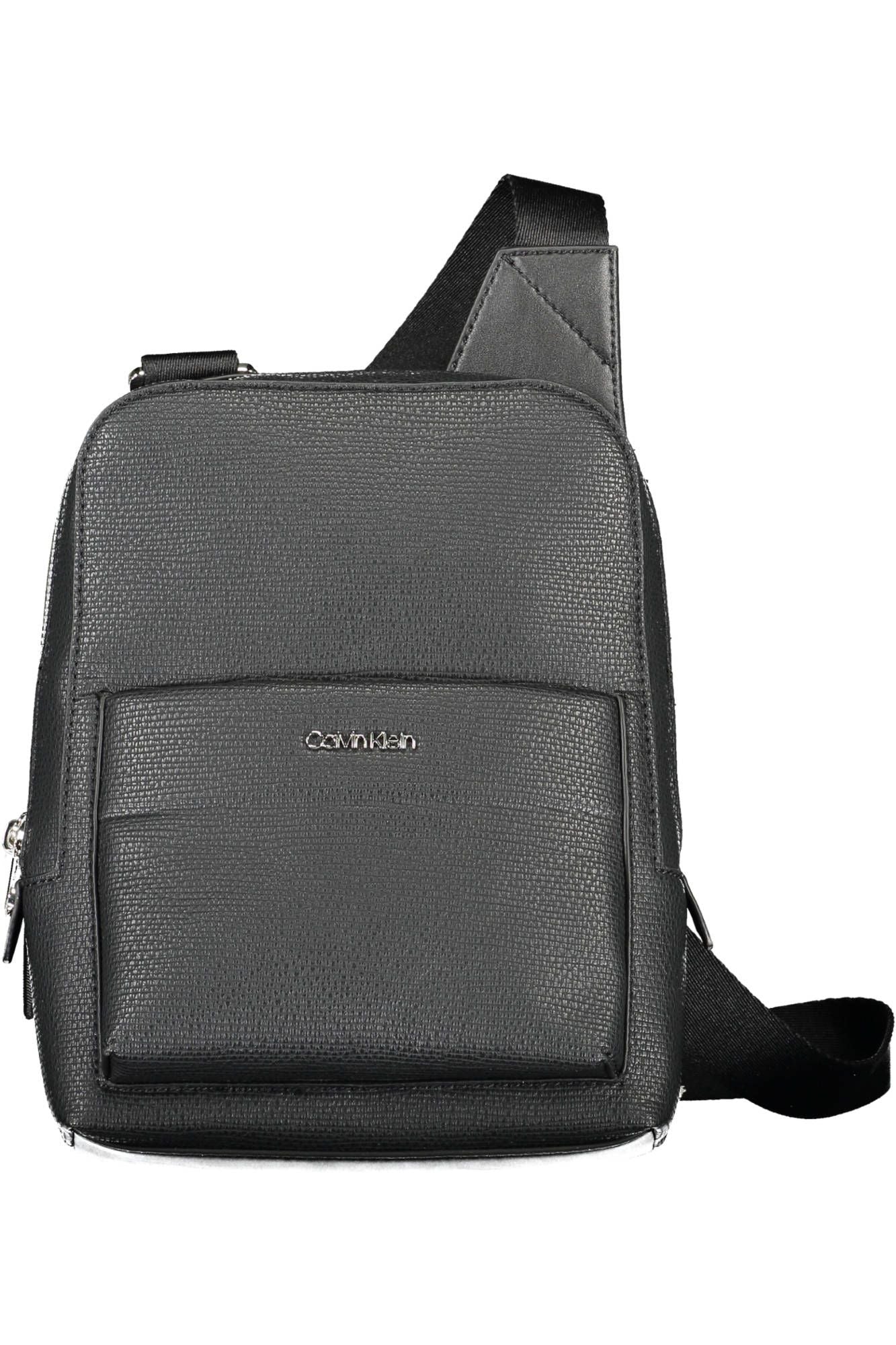 Black Polyester Men Shoulder Bag - GLAMHUB BOUTIQUE 