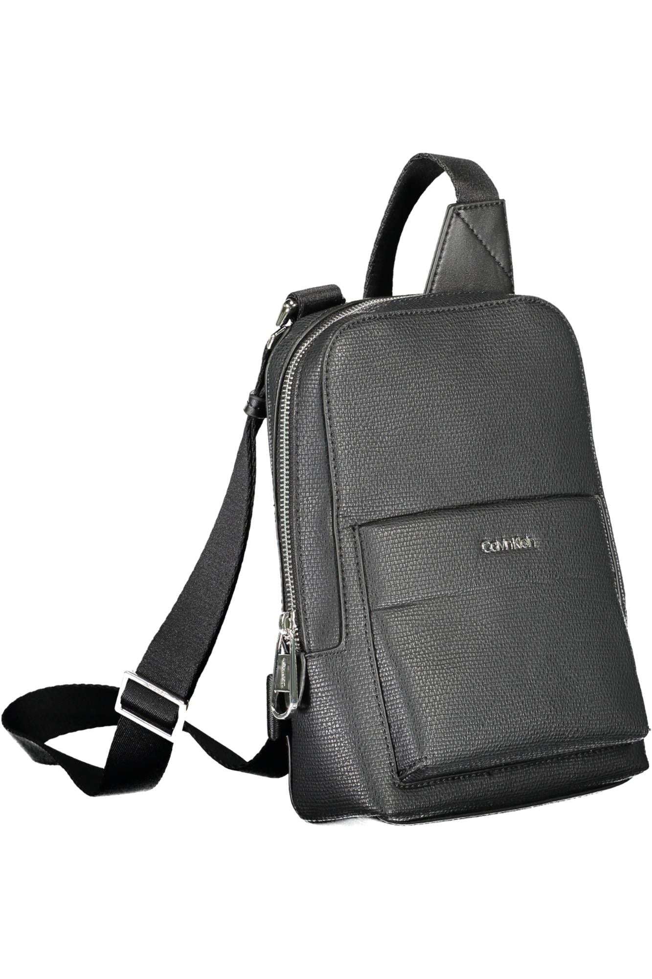 Black Polyester Men Shoulder Bag - GLAMHUB BOUTIQUE 