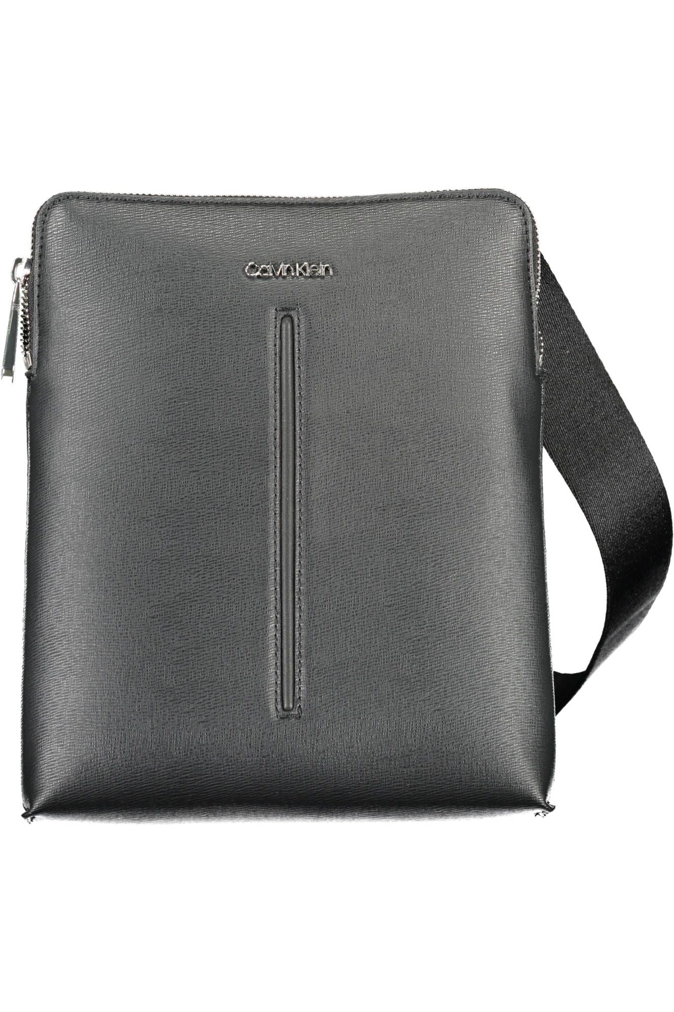 Black Polyester Mens Shoulder Bag - GLAMHUB BOUTIQUE 