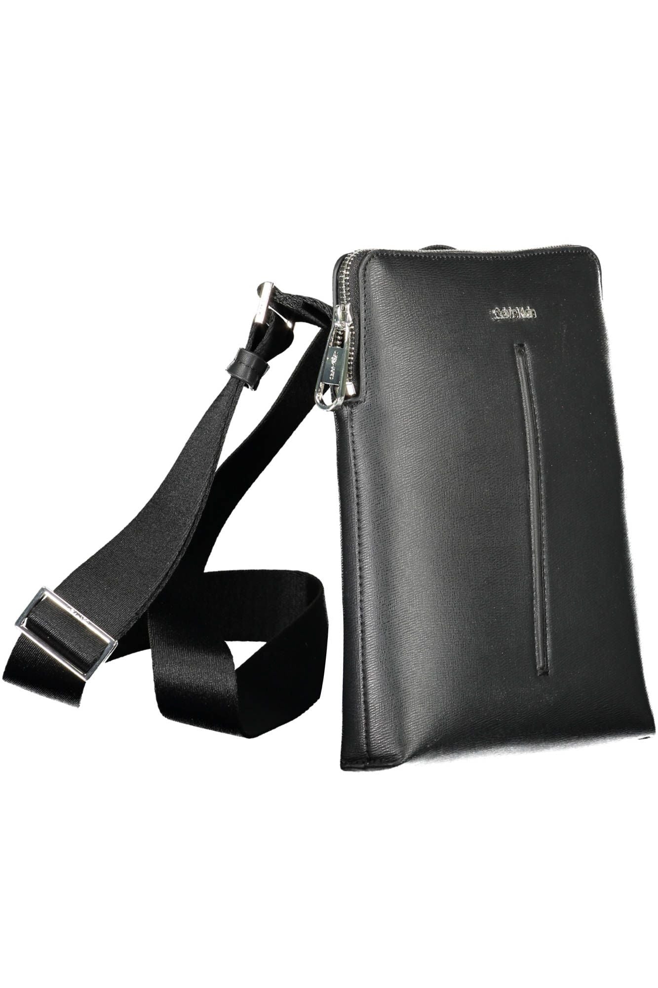 Black Polyester Mens Shoulder Bag - GLAMHUB BOUTIQUE 