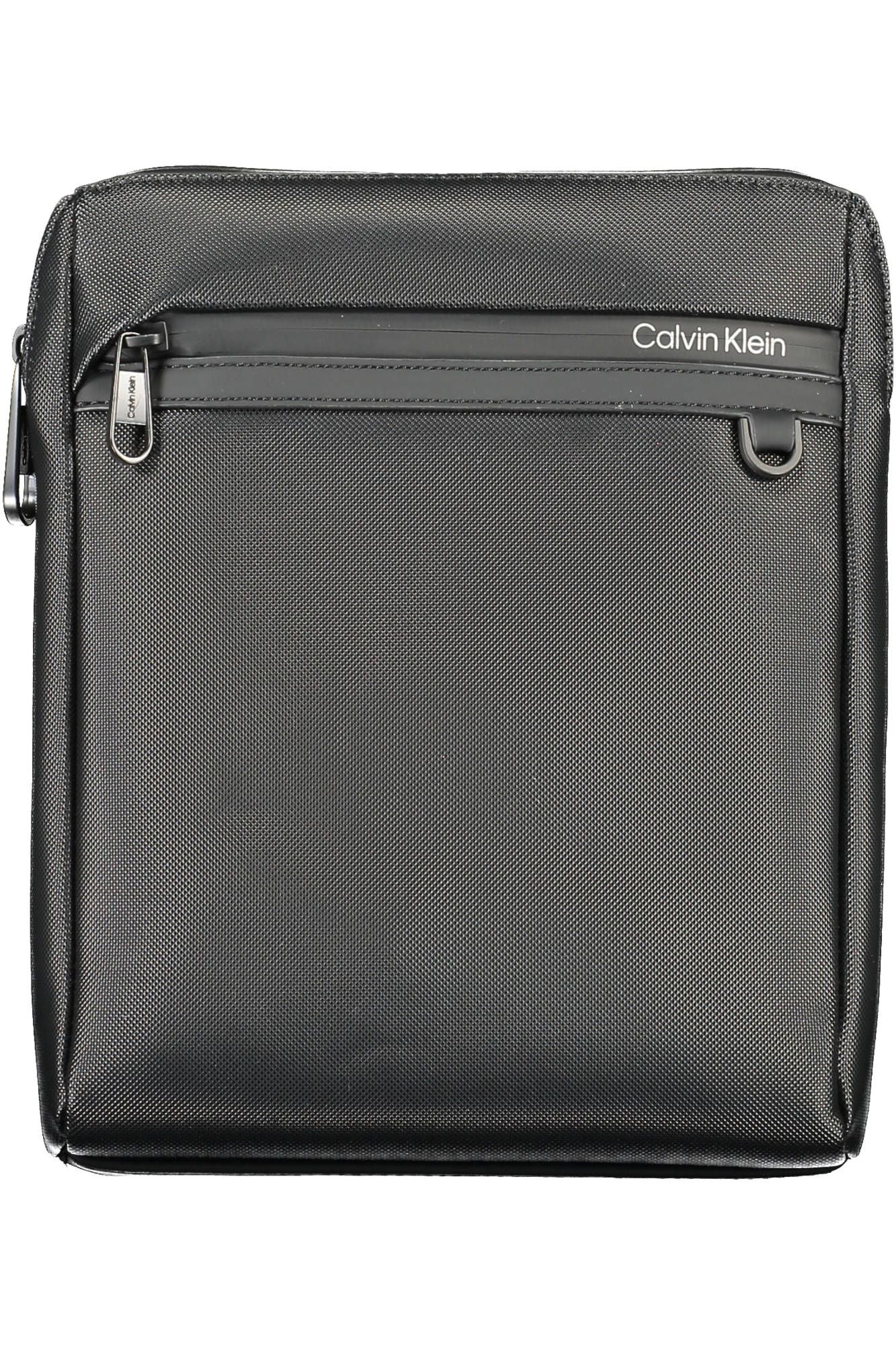 Black Polyethylene Men Shoulder Bag - GLAMHUB BOUTIQUE 