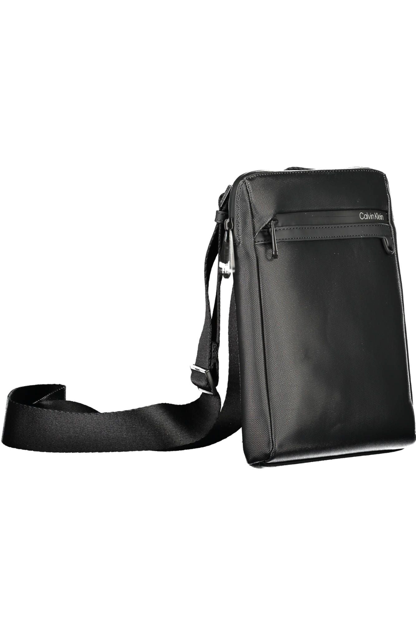 Black Polyethylene Men Shoulder Bag - GLAMHUB BOUTIQUE 