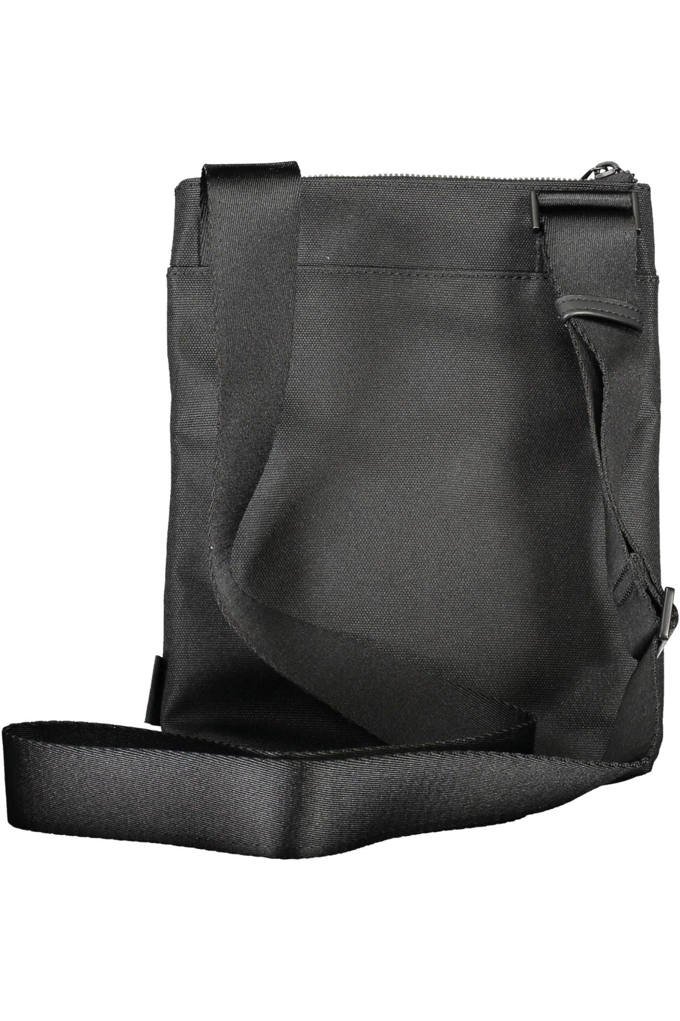 Black Polyester Men Shoulder Bag - GLAMHUB BOUTIQUE 