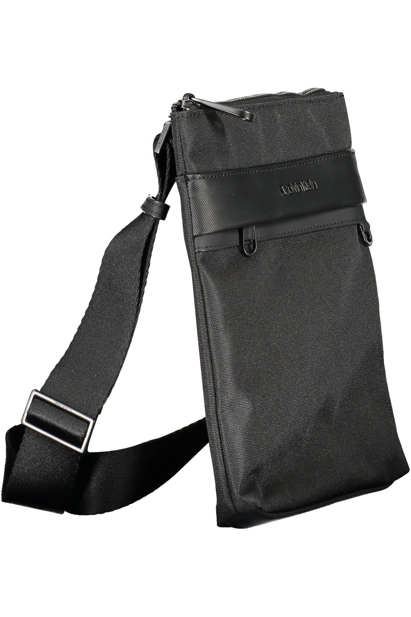 Black Polyester Men Shoulder Bag - GLAMHUB BOUTIQUE 