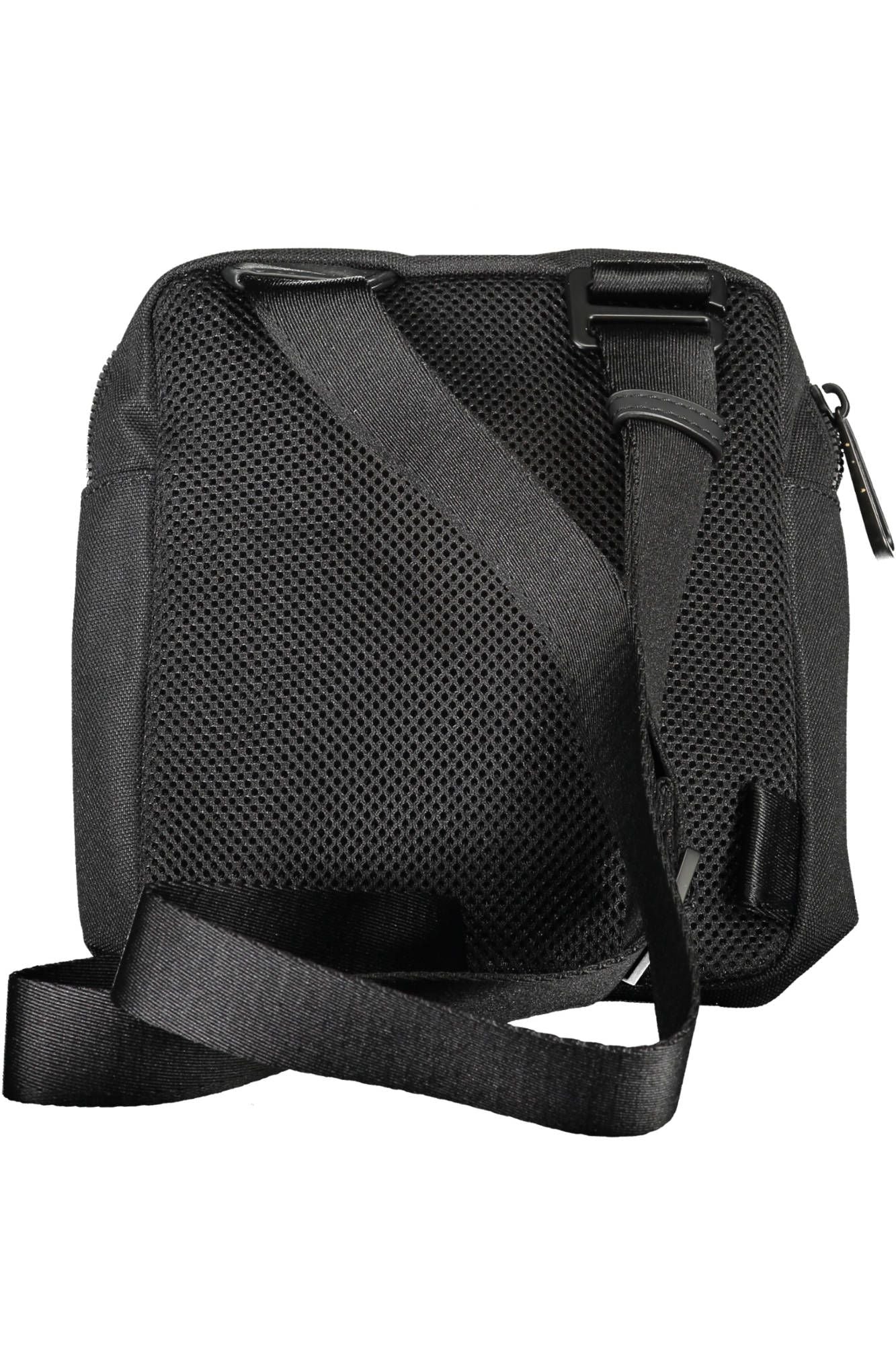 Black Polyester Men Shoulder Bag - GLAMHUB BOUTIQUE 