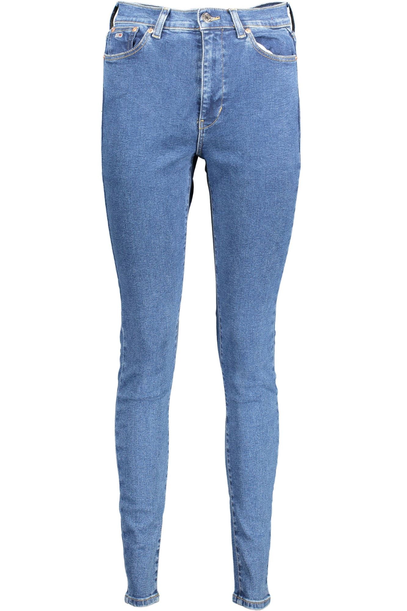 Blue Cotton Women's Skinny Jean - GLAMHUB BOUTIQUE 