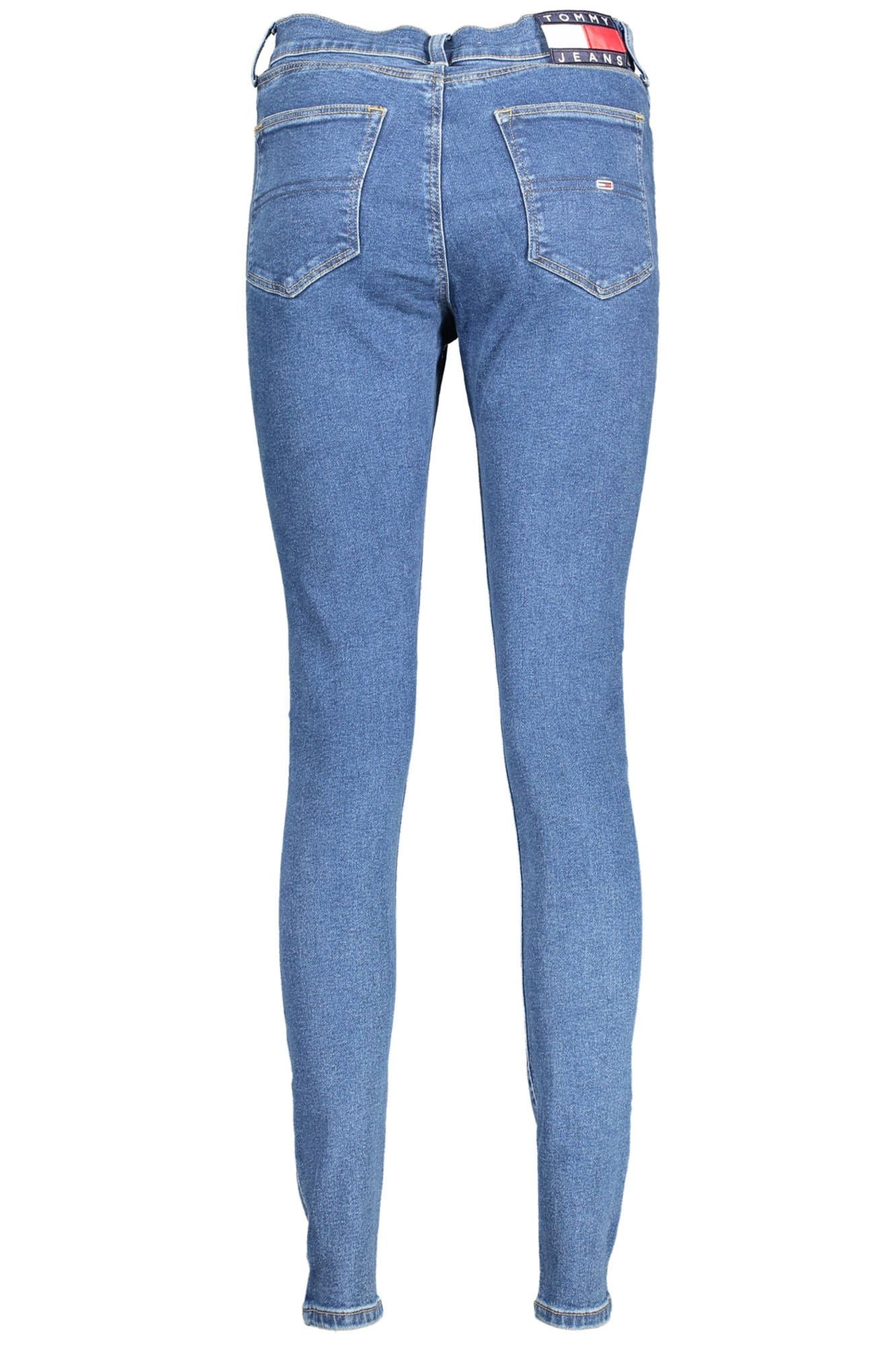 Blue Cotton Women's Skinny Jean - GLAMHUB BOUTIQUE 