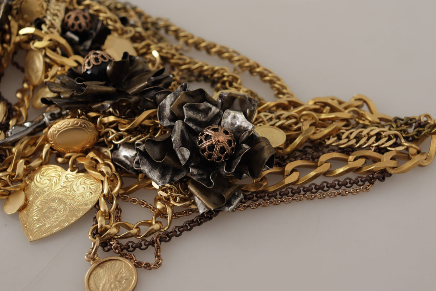 Sicilian Glamour Gold Statement Necklace