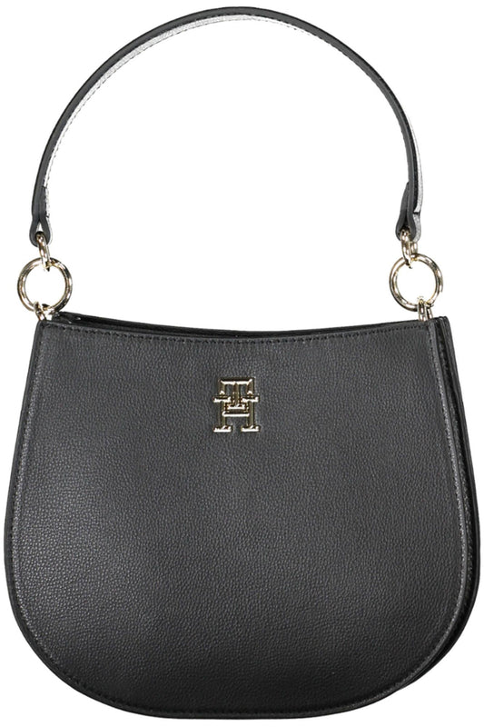 Black Polyester Women Handbag - GLAMHUB BOUTIQUE 