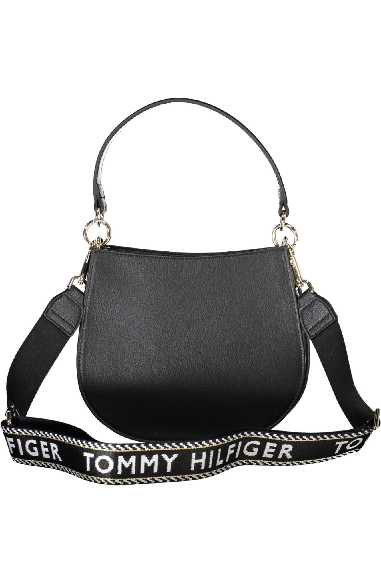 Black Polyester Women Handbag - GLAMHUB BOUTIQUE 