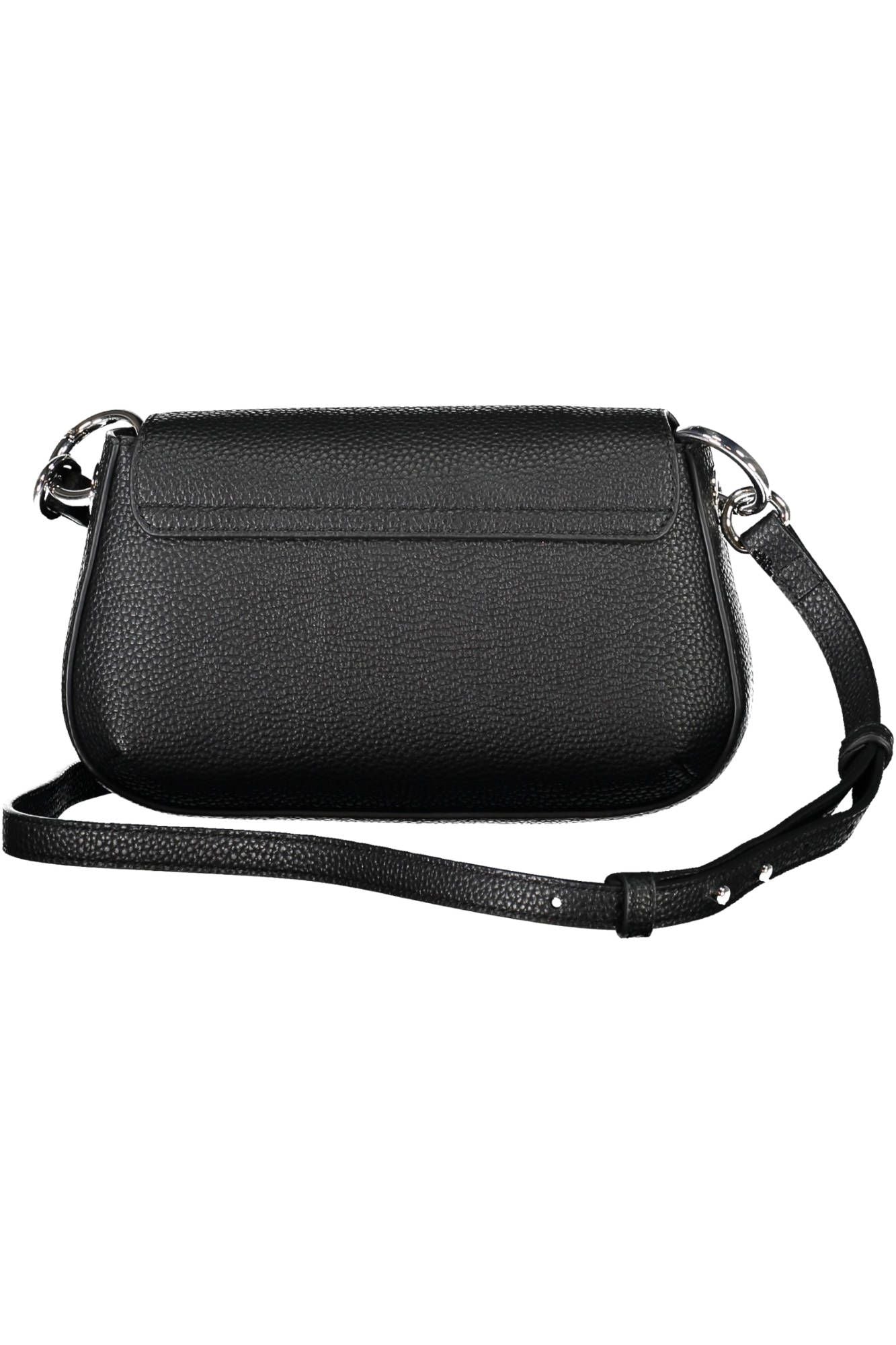 Black Polyethylene Women Handbag - GLAMHUB BOUTIQUE 