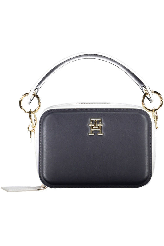 Blue Polyethylene Women Handbag - GLAMHUB BOUTIQUE 