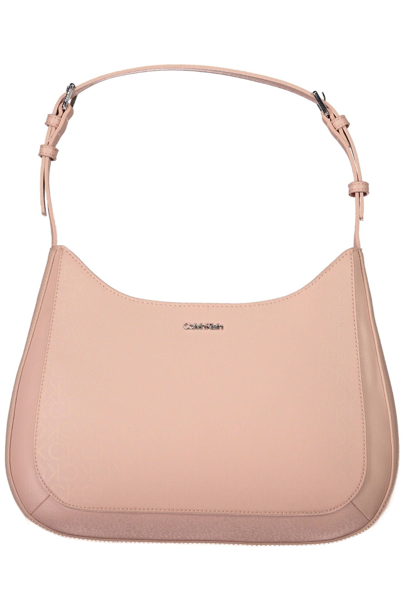 Pink Polyester Women Handbag - GLAMHUB BOUTIQUE 