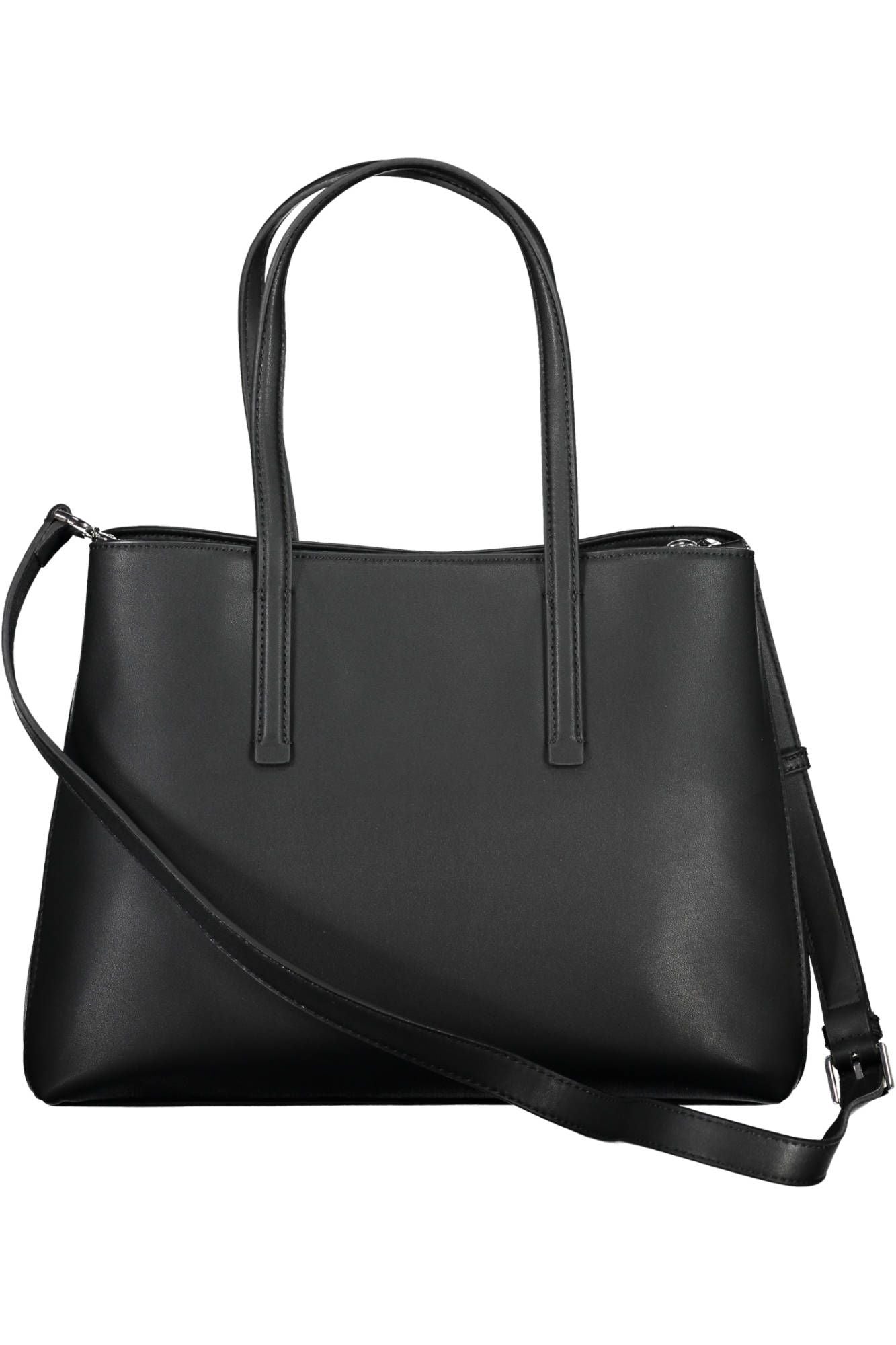 Black Polyester Women Handbag - GLAMHUB BOUTIQUE 