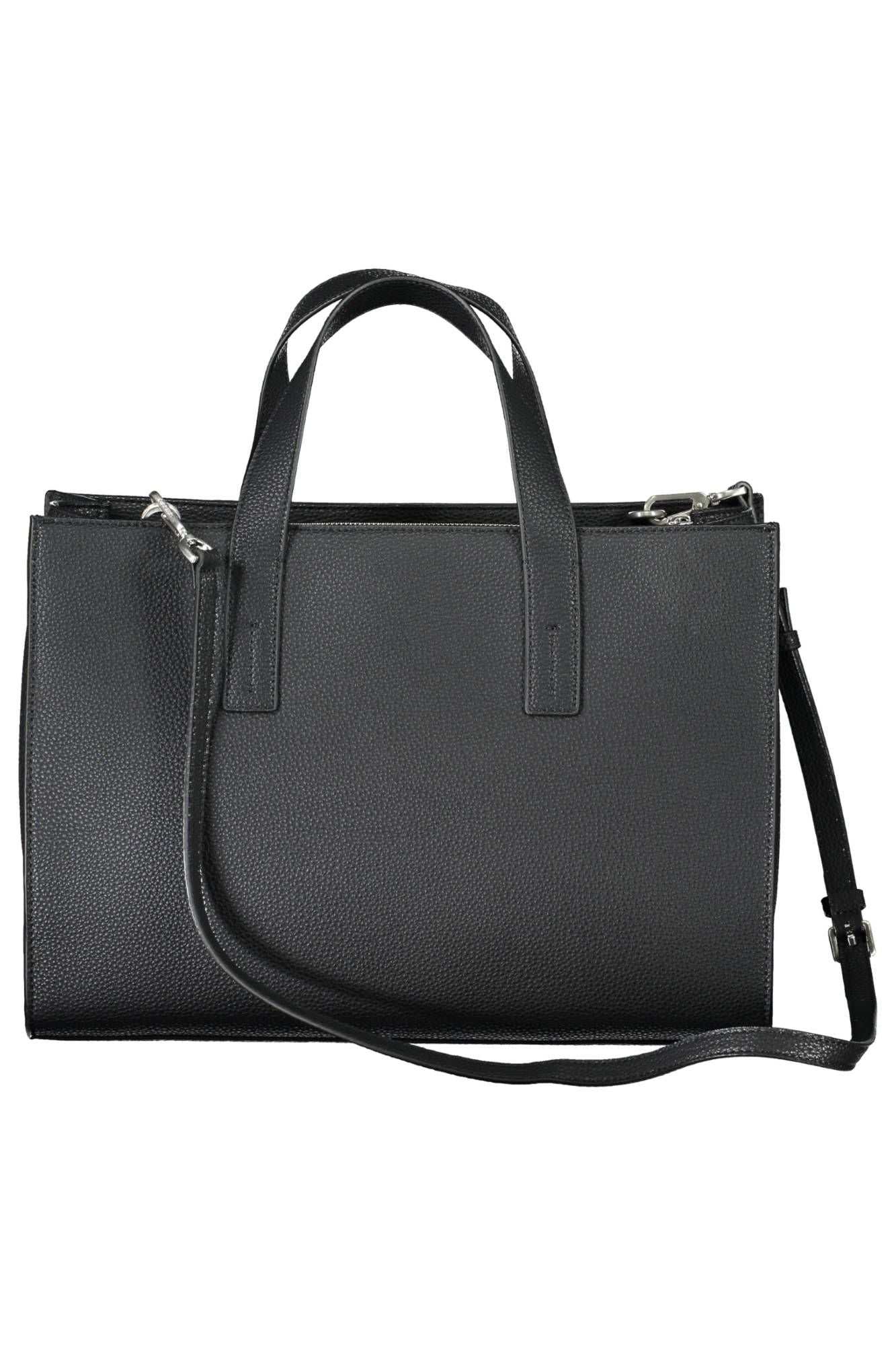 Black Polyester Women Handbag - GLAMHUB BOUTIQUE 