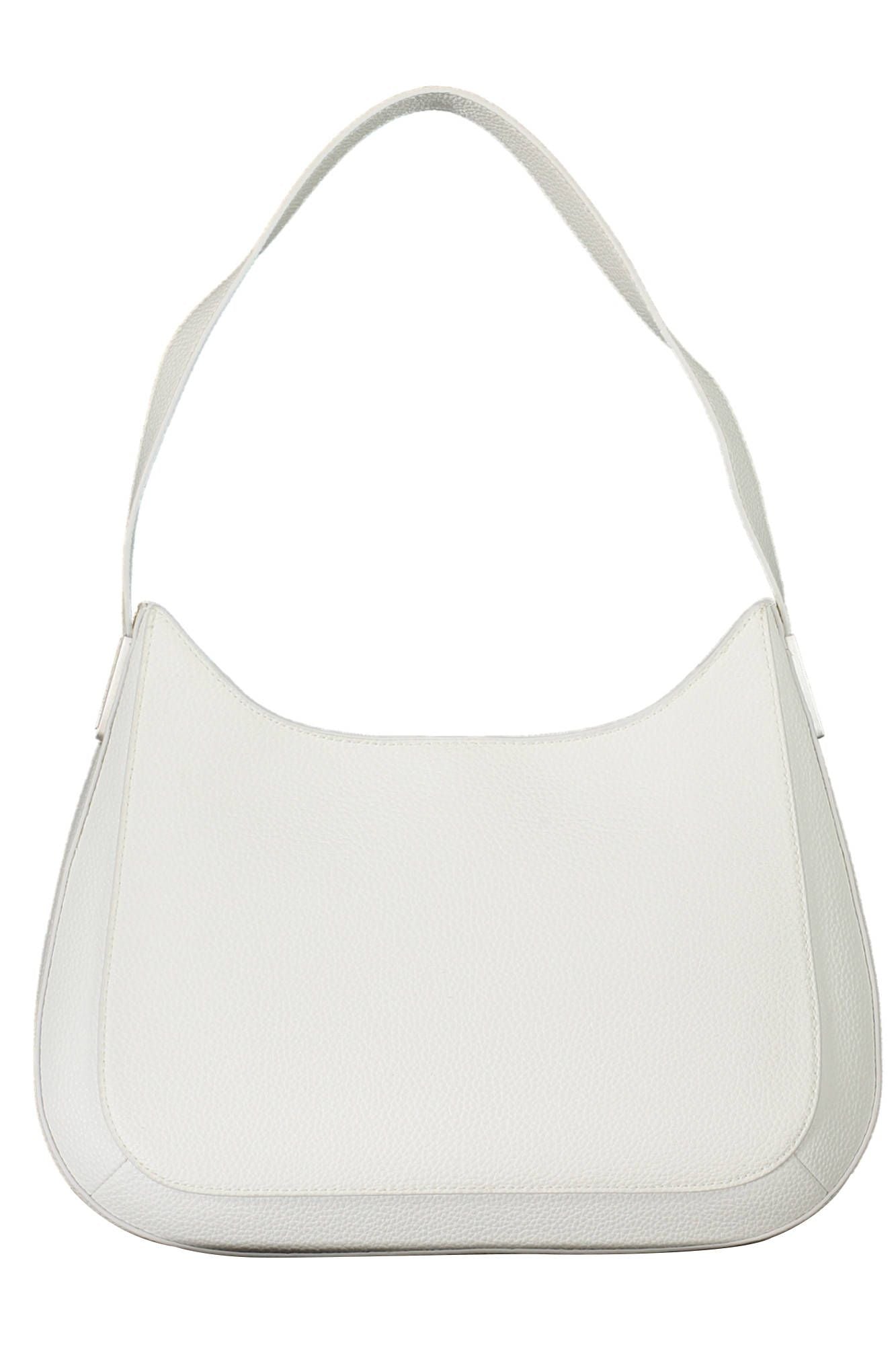 White Polyester Women Handbag - GLAMHUB BOUTIQUE 