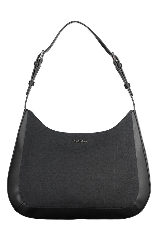 Black Polyester Women Handbag - GLAMHUB BOUTIQUE 