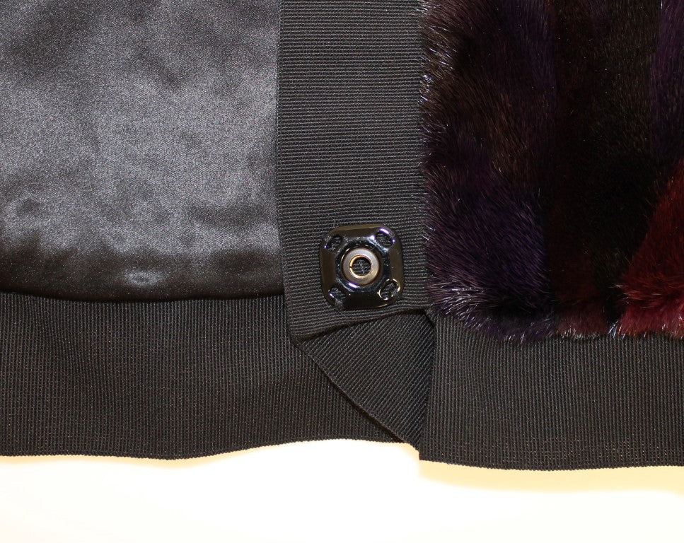 Exquisite Purple MINK Fur Scarf Wrap - GlamHub Luxury and Icon Brand Clothing