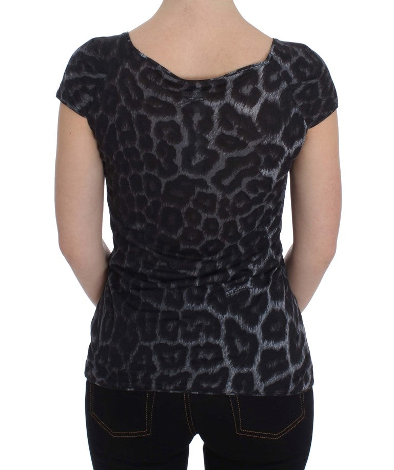 Chic Leopard Modal Top by Cavalli - GLAMHUB BOUTIQUE 