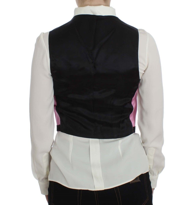 Silk-Cotton Blend Torero Inspired Vest - GlamHub Luxury and Icon Brand Clothing