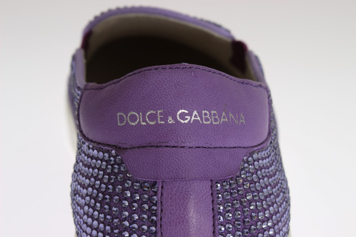 Elegant Purple Strass Fashion Sneakers - GlamHub Luxury and Icon Brand Clothing