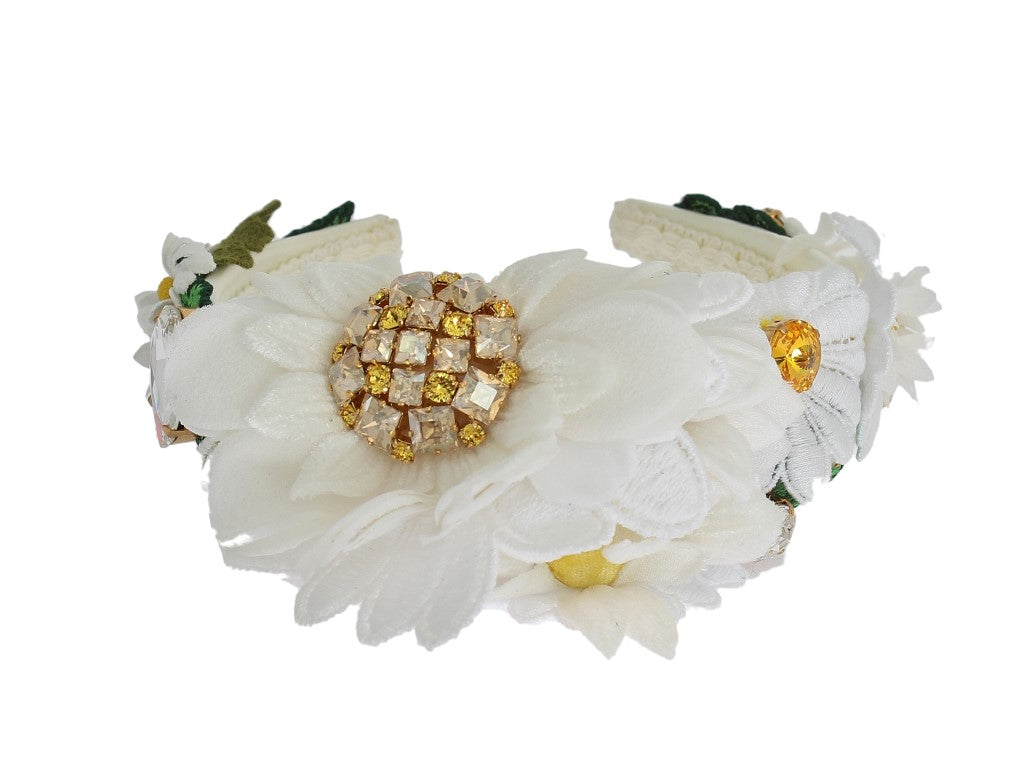 Sunflower Crystal Luxury Headband - GlamHub Luxury and Icon Brand Clothing